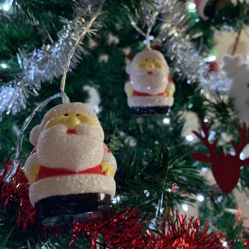 Guirlande LED à pile 1M80 Noël 10LED IP20 - BLANC CHAUD - Silumen