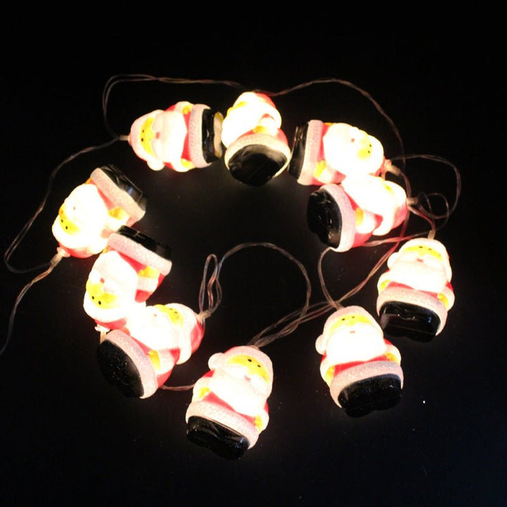 Guirlande LED à pile 1M80 Noël 10LED IP20 - BLANC CHAUD - Silumen