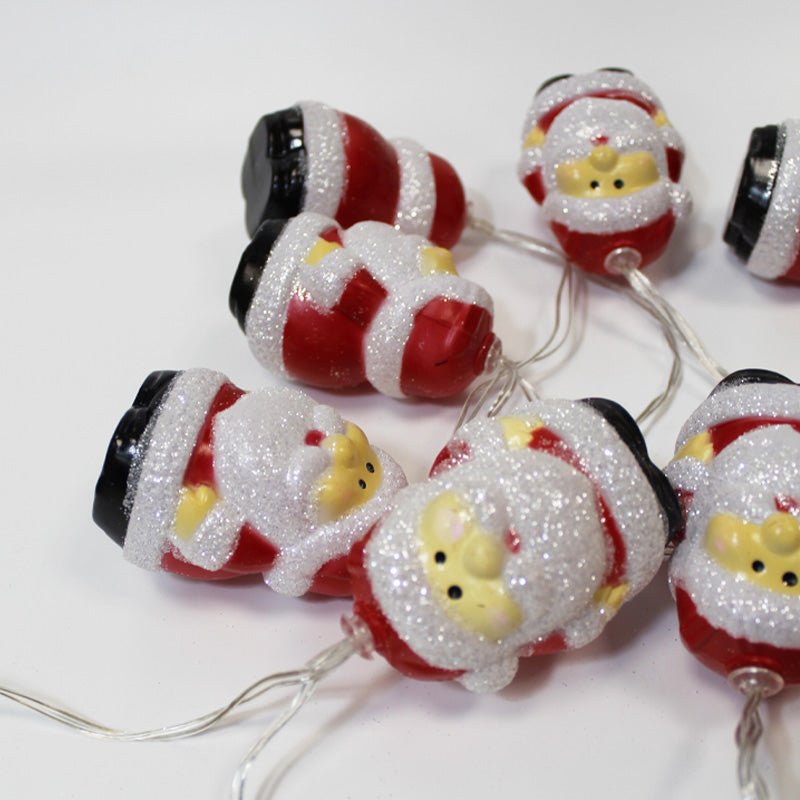 Guirlande LED à pile 1M80 Noël 10LED IP20 - BLANC CHAUD - Silumen