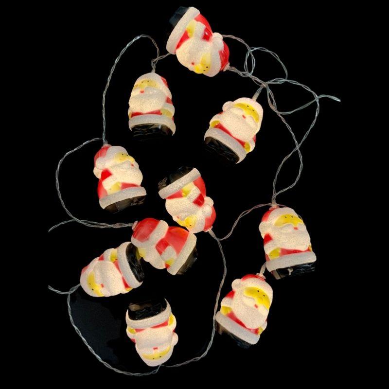 Guirlande LED à pile 1M80 Noël 10LED IP20 - BLANC CHAUD - Silumen