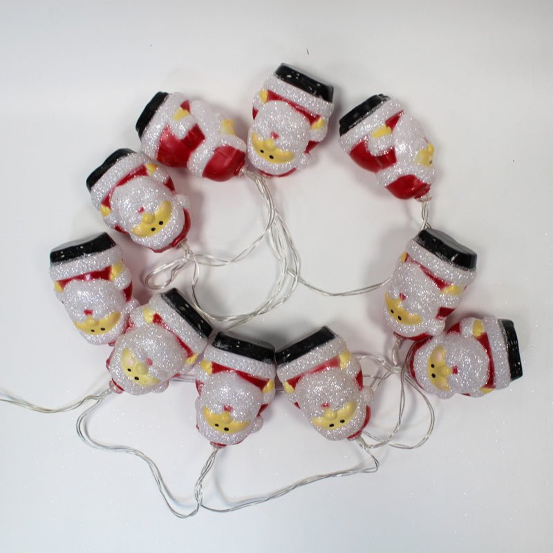 Guirlande LED à pile 1M80 Noël 10LED IP20 - BLANC CHAUD - Silumen