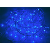 Garland LED azul 12M 240led IP44, 8 modos con temporizador - Cable transparente