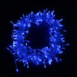 Blue LED garland 12m 240led IP44 - Transparent cable