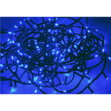Blue LED garland 9m 180led IP44 - Green cable