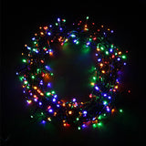 LED flashing LED garland 15m 300led IP44 with Timer - Multicileur Green Cable