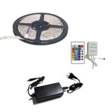 Kit Bandeau LED RGB 12V 5050 30LED/m (Contrôleur + Alimentation)