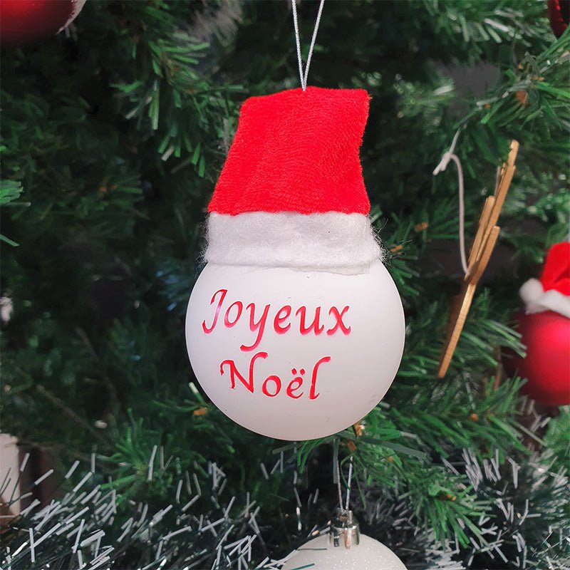 Kit Déco Sapin "Joyeux Noël" Blanc Lumineux - Silumen