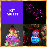 Kit Déco Sapin Multicouleur Lumineux