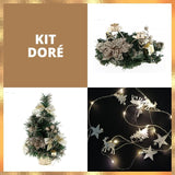 Kit Déco Table Sapin Champagne Lumineux