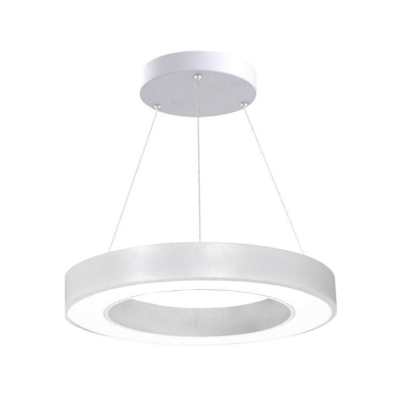 Kit Plafonnier LED Blanc Rond 36W 50cm avec Kit de Suspension - Silumen