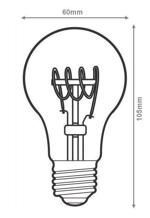 Kit Suspension Luminaire Argent avec Ampoule Filament Torsadé 4W - Silumen