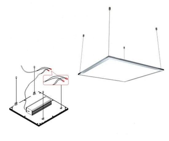Kit suspension pour Dalle LED - Silumen