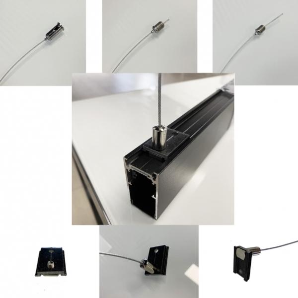 Kit Suspension pour Rail Magnétique en Saillie - Silumen