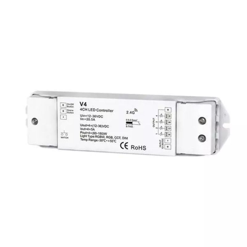 Kit Variateur Tactile RGB Sans Fil 4 Zones et Dimmer RF - Silumen