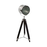 Industrielle Dreibein-Stehlampe aus Metall, H: 150 cm