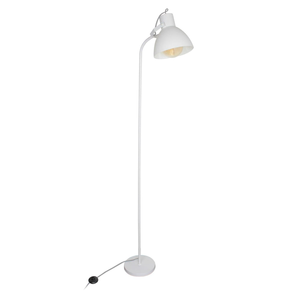 Lampadaire Salon Blanc H172cm pour Ampoule E27 - Silumen