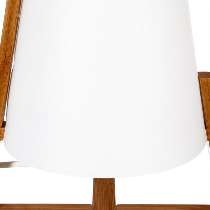 Lampe à Poser en Bambou Papier et Polypropylène 32cm - Silumen