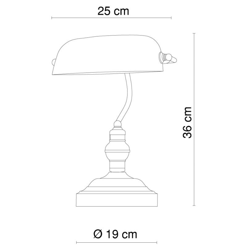 Lampe à Poser Verte avec Interrupteur pour Ampoule E27 Garantie 5 ans - Silumen