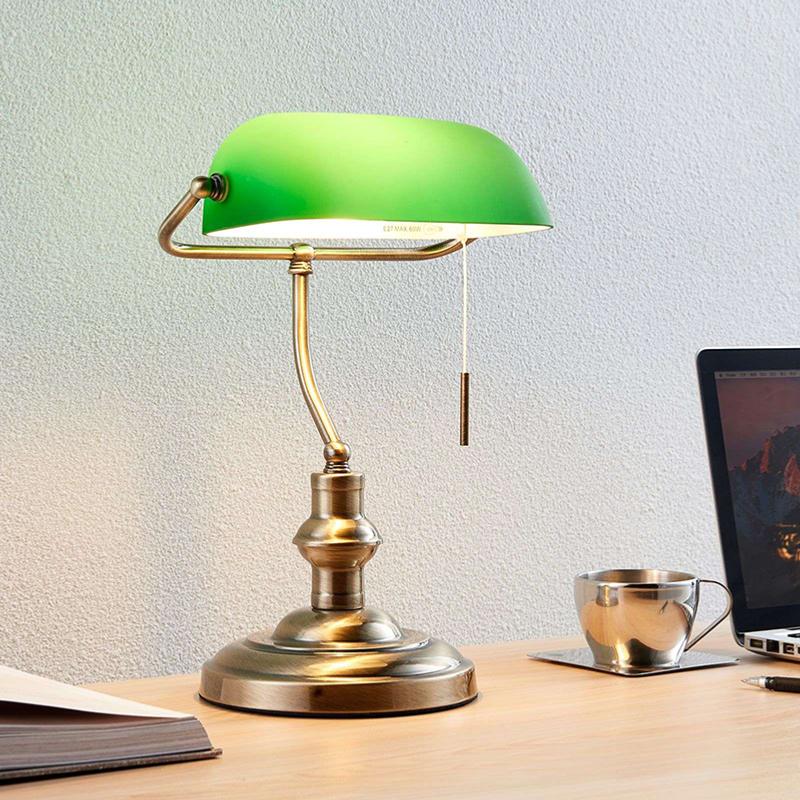 Lampe à Poser Verte avec Interrupteur pour Ampoule E27 Garantie 5 ans - Silumen