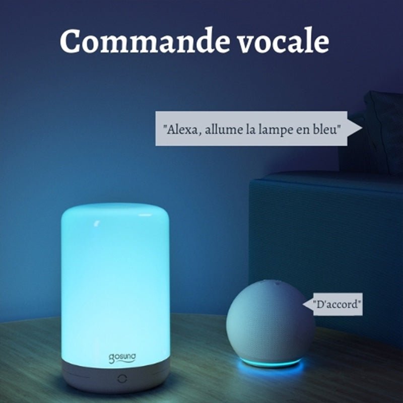 Lampe connectée Wifi RGBW 2A Dimmable Tactile - Silumen