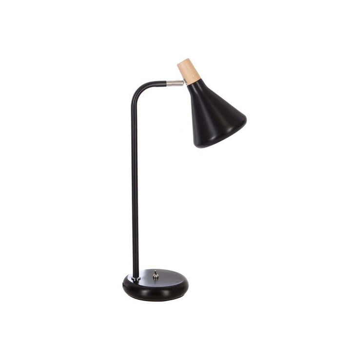Lampe de Bureau Bois et Métal H50cm - Silumen