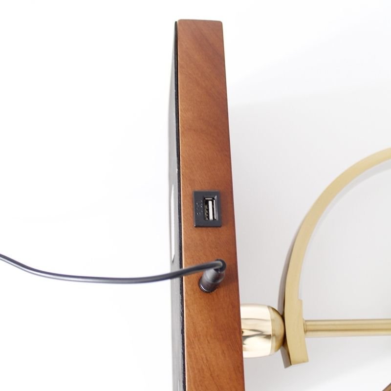 Lampe de Chevet Design Horloge avec Chargeur Sans fil - Silumen