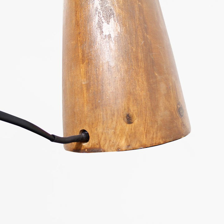 Lampe de Chevet en Pin avec Abat-jour 46cm - Silumen