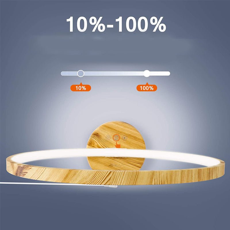 Lampe de Chevet LED Bambou Tactile 16W Dimmable - Silumen