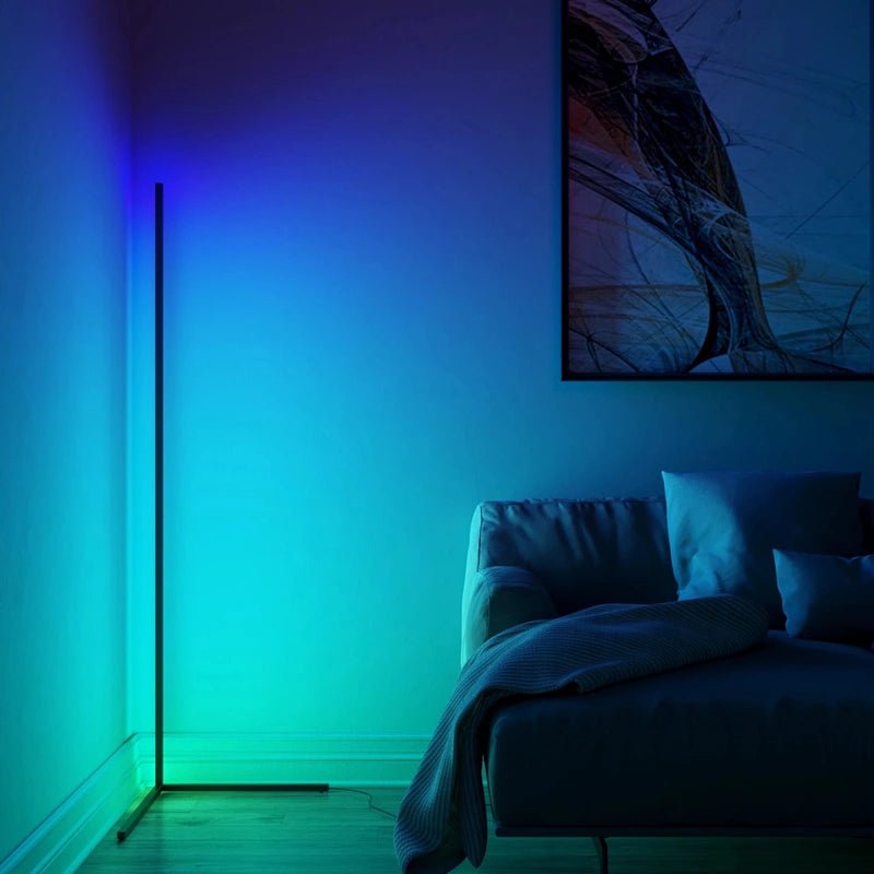 Lampe Néon sur Pied Design Connectée WIFI RGB 140cm avec Télécommande - Silumen