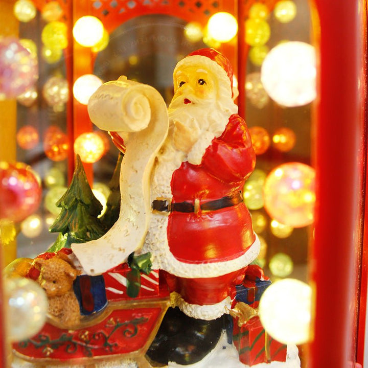 Lanterne de Noël lumineuse et musicale 40cm - Silumen
