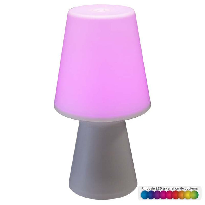 Lanterne extérieure LED Tactile RGB 23cm 4 couleurs - Silumen