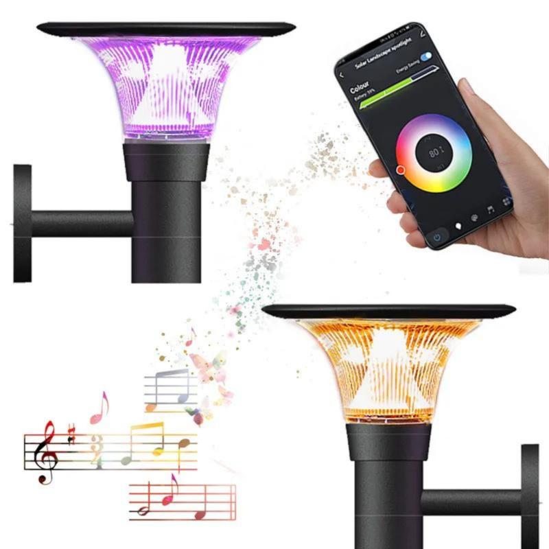 Lanterne Solaire Connectée Murale UFO RGBW IP65 - Silumen