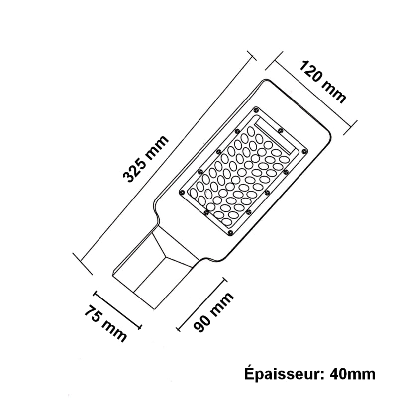 Luminaire LED Urbain 30W IP65 220V 160° - Silumen