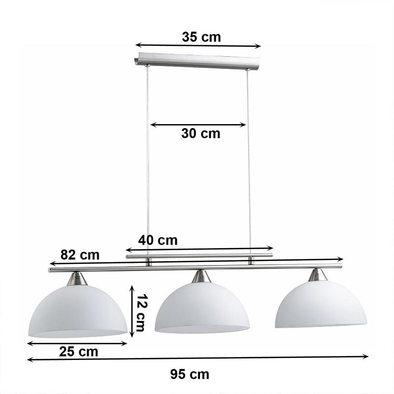 Lustre Contemporain 3 ampoules - Silumen