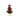 Mini sapin de Noël Décoré 20cm avec Fleur de Noël - Silumen