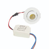 Construido -en mini spot led 3W COB 45 ° Redonda ajustable