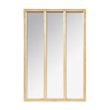 Espejo de pared de madera rectangular 3 columnas H116 cm