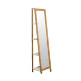 Mirror on feet with 4 back shelves 40 x 35 x H170 cm