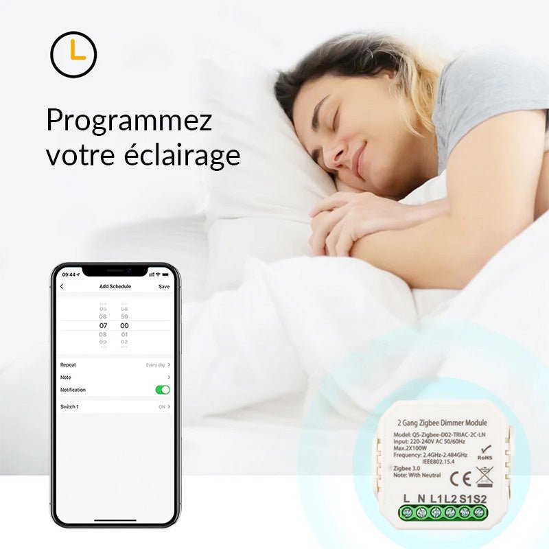 Module Double Variateur Wifi TRIAC - Silumen