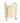 Panier à linge en bambou et tissu sur roulettes - 44.5 x 41 x 74 cm - Silumen