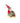 Père Noël assis sur Luge 16cm - Silumen
