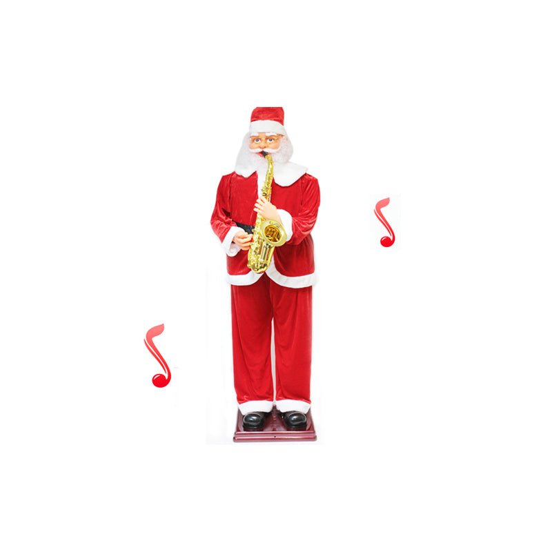 Père Noël Automate avec saxophone H.180cm - Silumen