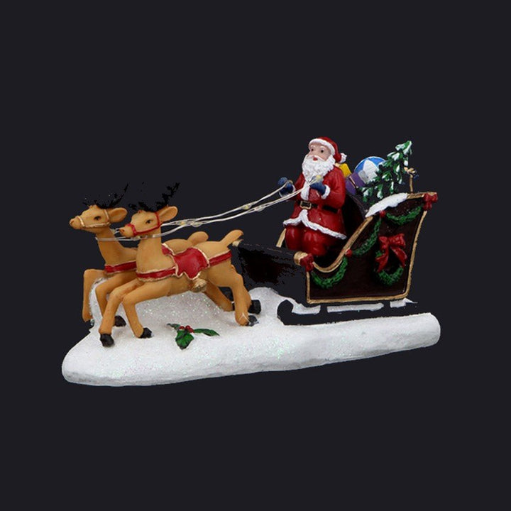 Père Noël dans son traineau lumineux (à piles 2xLR03 non incluses) - Silumen