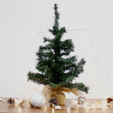 Small artificial tree 90cm green foot in jute