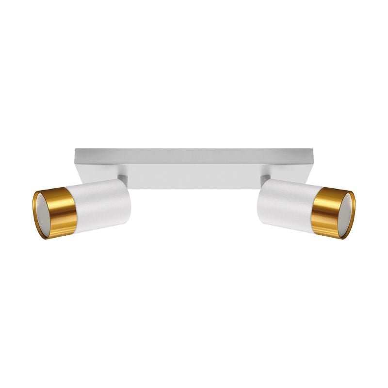 Plafonnier 2 Spots Orientables OR pour Ampoule GU10 - Silumen