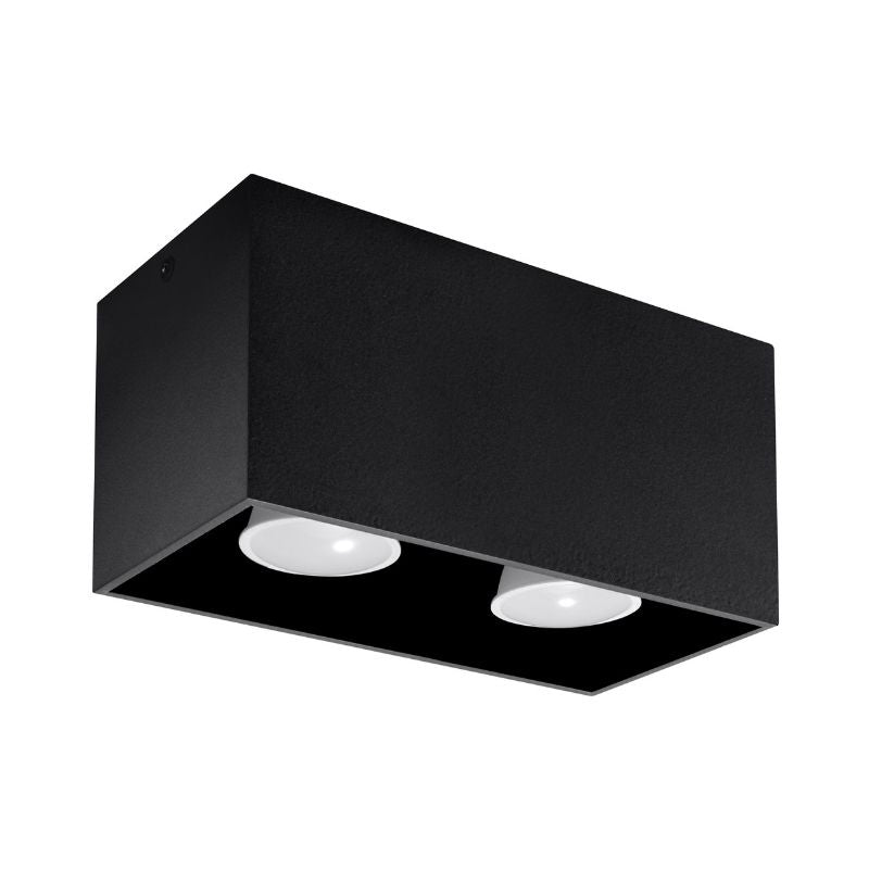 Plafonnier 2 Spots pour Ampoule GU10 - Silumen