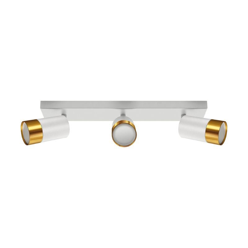 Plafonnier 3 Spots Orientables OR pour Ampoule GU10 - Silumen