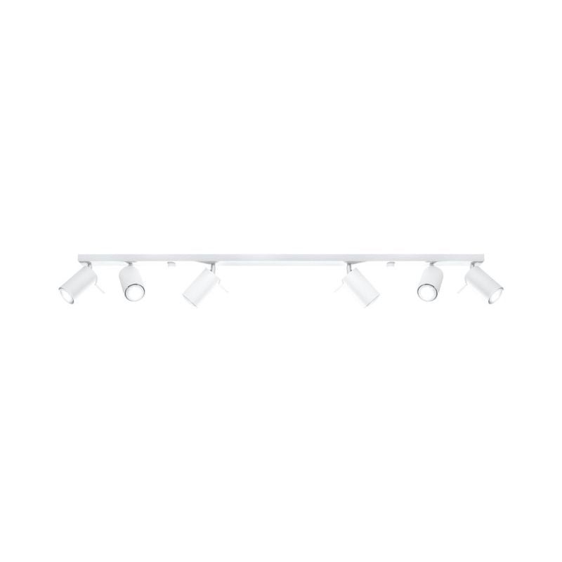 Plafonnier 6 Spots Orientables Bois pour Ampoule GU10 - Silumen
