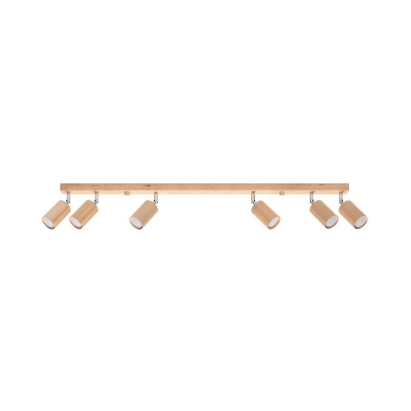 Plafonnier 6 Spots Orientables pour Ampoule GU10 - Silumen