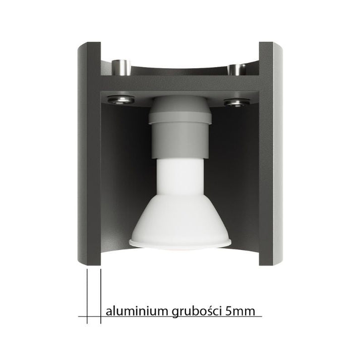 Plafonnier en Aluminium pour Ampoule GU10 - Silumen